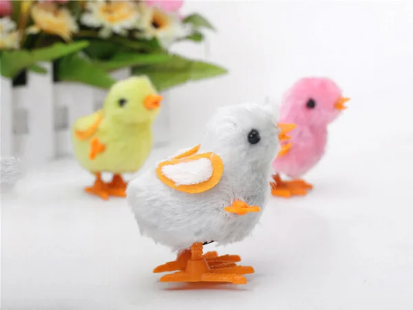 Unisex 13-24 Months Pull Back Animal Model 2021 Wind-up Stuffed Chicken Chain Of Chickens On Children's Toys