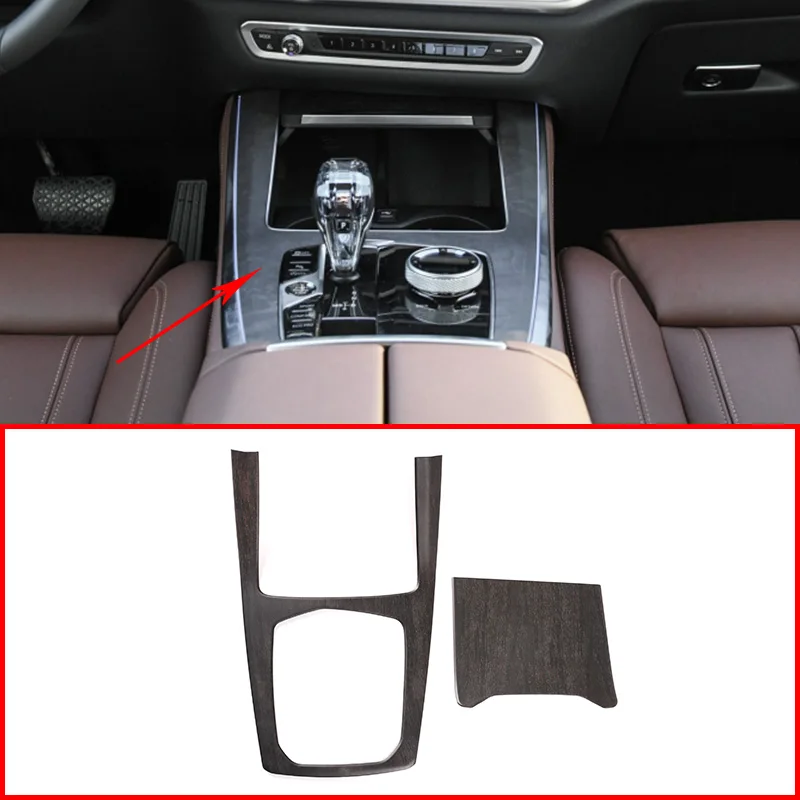 

For BMW X5 G05 2019 ABS Carbon Fiber Central control panel decorative frameTrim For BMW X7 G07 2019 2 Pcs