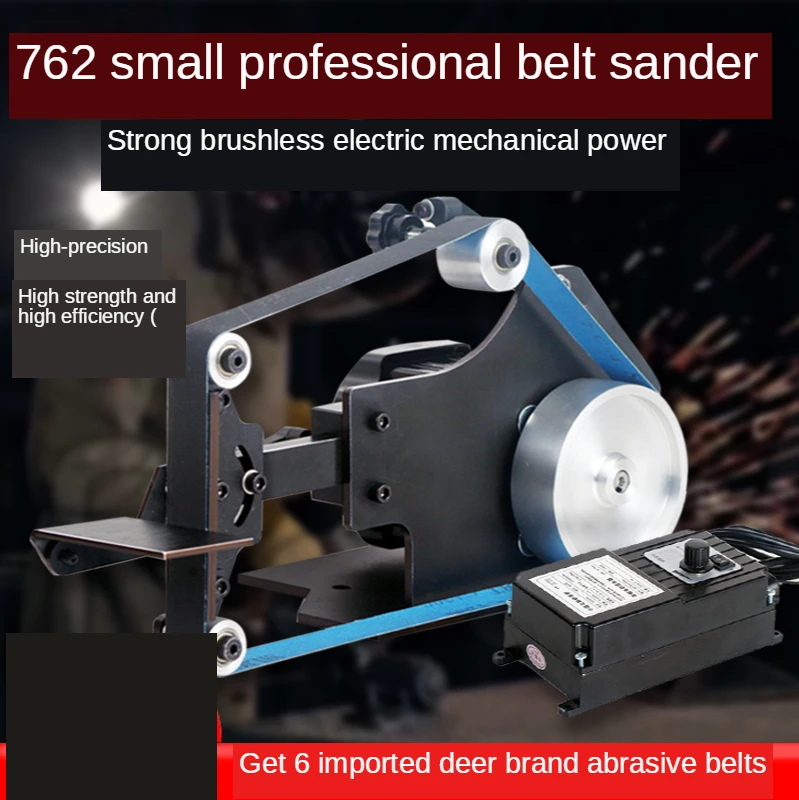 

DIY настольная ленточная шлифовальная машина, точилка для инструментов, бесщеточная 762x25 мм, полировщик ножей, ленточная шлифовальная машина, мощная шлифовальная машина 100-240 В Y