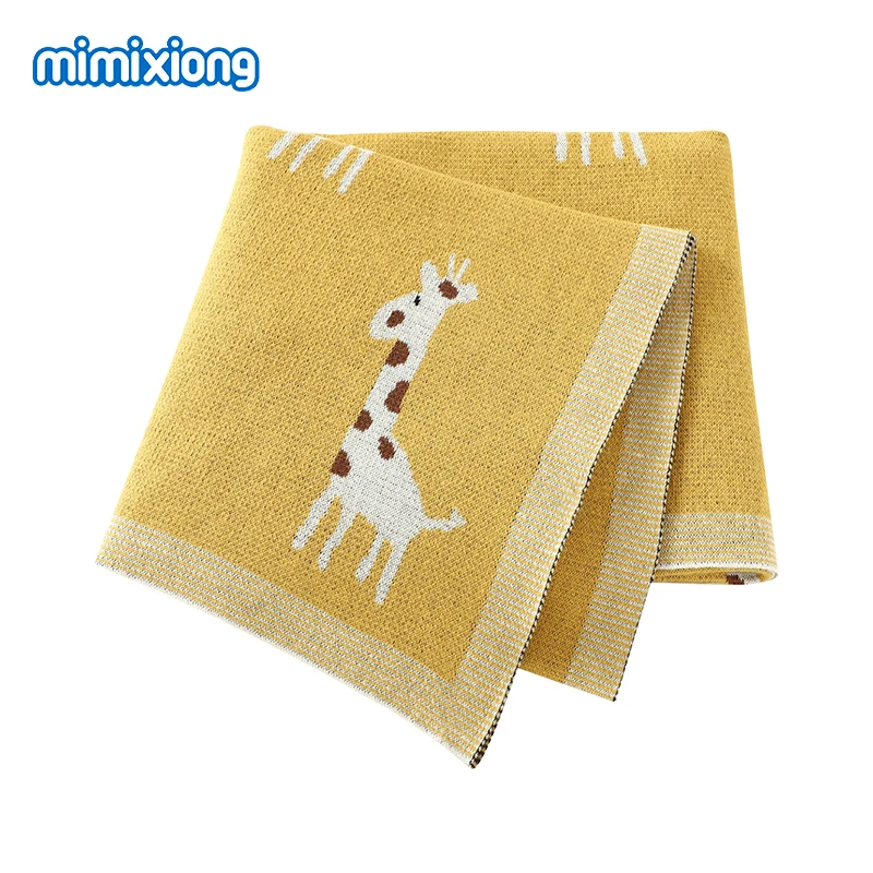 Baby Blankets Newborn Bebes Swaddle Wrap Cotton Knitted Infantil Boys Girls Crib Blanket Super Soft Toddler Outdoor Palying Mats