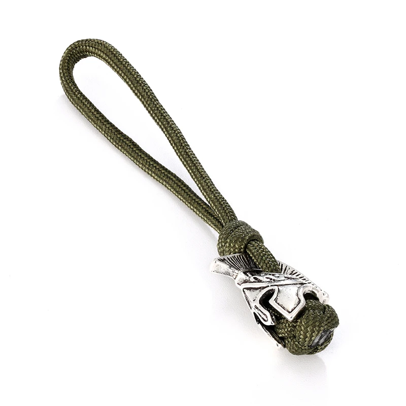 Punk Viking Rune Lanyard Keychain Survival Rope Keychain Handmade Car Key Knife Keyring Spartan Warrior Jewelry Friendship Gifts