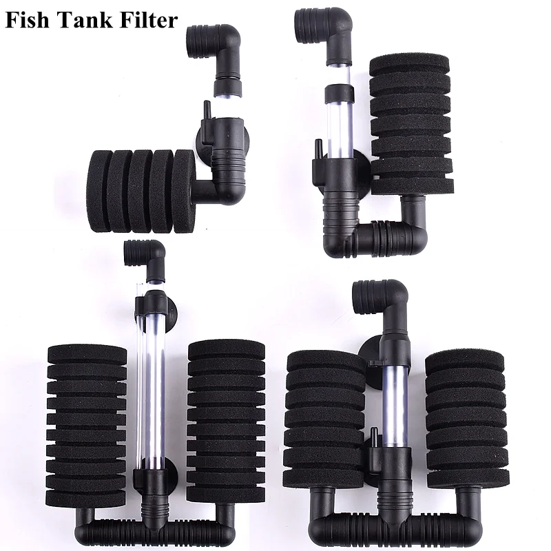 Aquarium Filter For Aquarium Fish Tank Shrimp Pond Air Pump Skimmer Biochemical Sponge Filter Seafood Cultivation Accessories