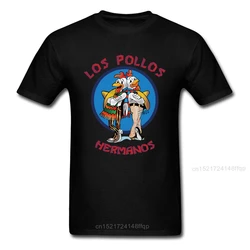 Los Pollos Hermanos Tshirt uomo T-Shirt Fashion Breaking Bad T Shirt Chicken Brothers Tee Hipster top vestiti di cotone divertente