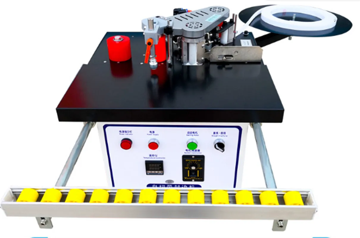 1200W Original Adjustable Speed, Wood Portable Edge Banding Machine for MDF/further with Tray and Cut for Edge Bander  Automatic
