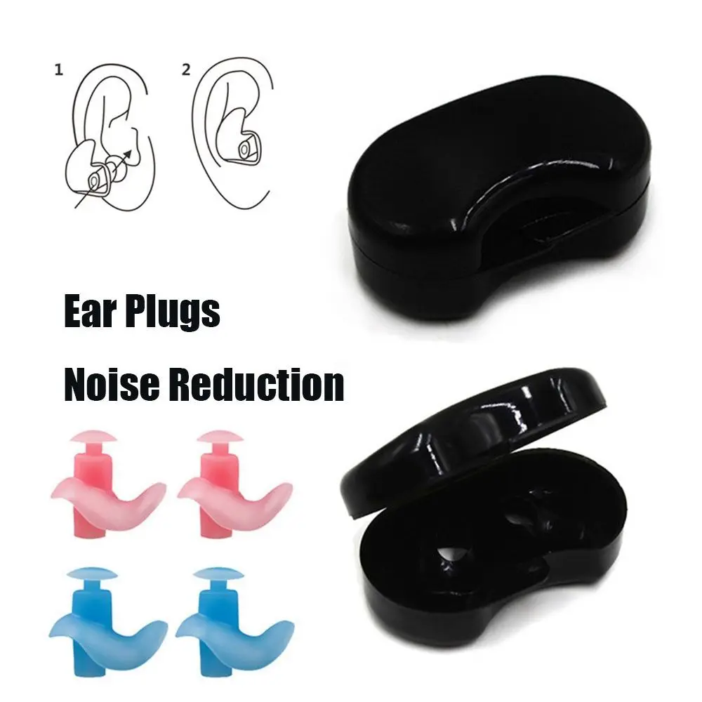 Soft Silicone Ear Plugs Ear Protection Reusable Professional Music Earplugs Noise Reduction For Sleep