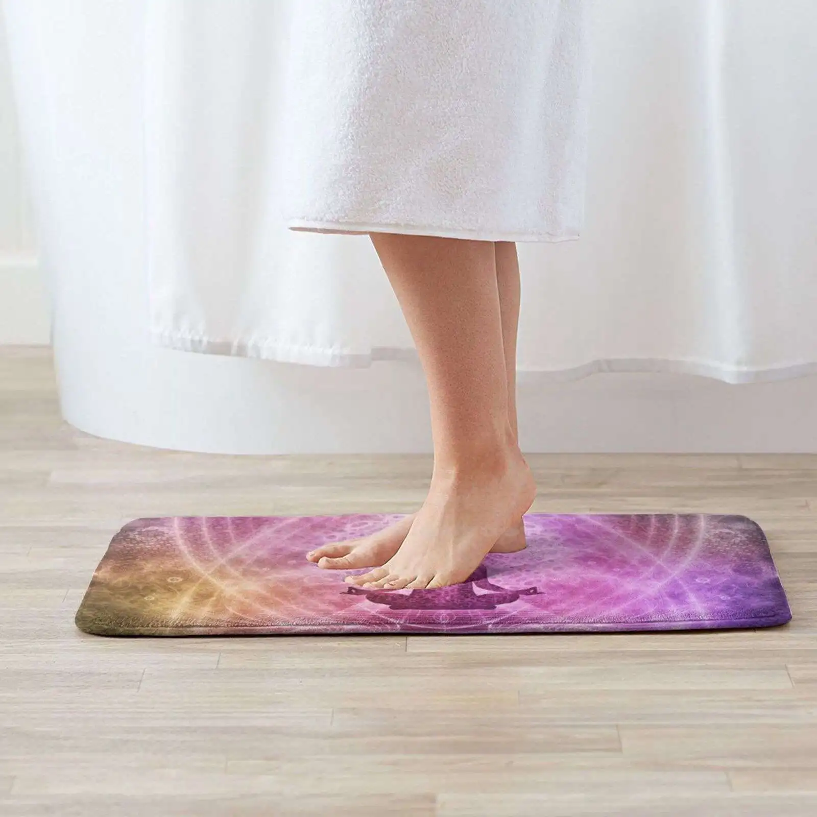 Spiritual Yoga Meditation Zen Colorful Soft Cushion Home Carpet Door Mat Car Rug Meditating Healthy Zen Spirituality Calm