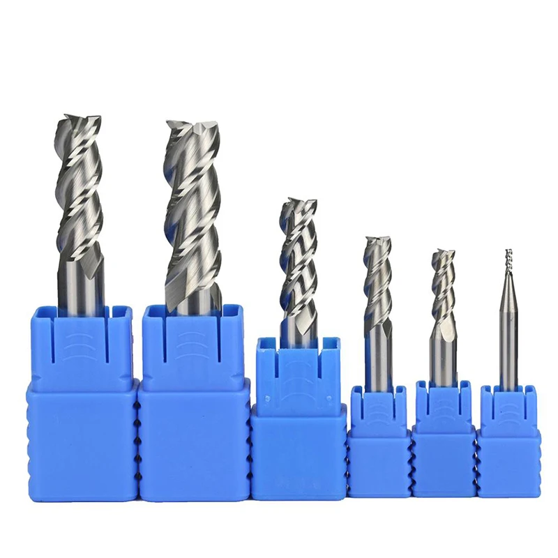 Q.Grt HRC50 fresa in metallo duro a 3 scanalature fresa in alluminio CNC fresa in metallo duro fresa in metallo duro per frese AL