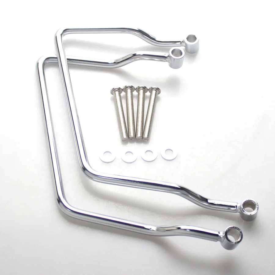 Barra de soporte cromada para SILLÍN de motocicleta, soporte de montaje para Yamaha Vstar Dragstar 400 600 Classic 1998-2011 V-Star XVS 1100