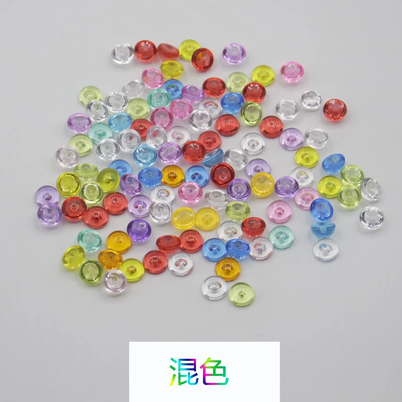 100PCS/Lot Multi Colors 7*4mm Acrylic Crystal Flat Bead Chessman Game Pieces  Board Game Accessories