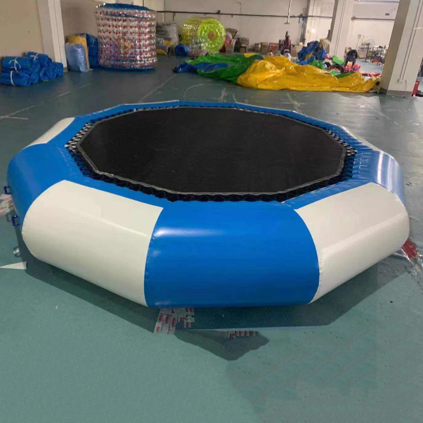 

inflatable pvc jumping bed trampoline Gymnastics Trampoline water jumper inflatable bouncer floating water park