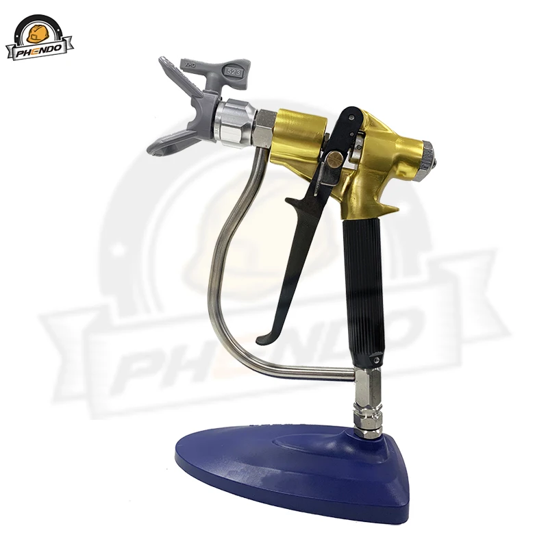 PHENDO-Airless Pistola de Pintura Pulverizador sem Filtro, New Heavy Duty, 4-Dedo, 7200psi, XHD Dica, Guarda, Tipo WIFI