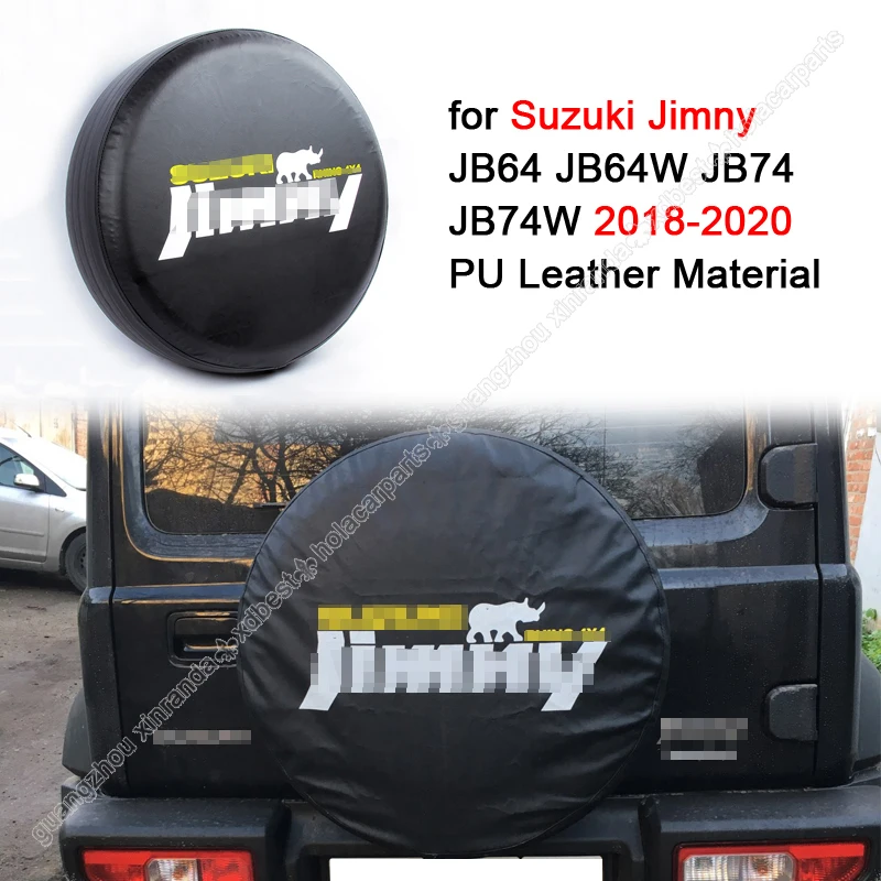 Juste de roue de secours pour Suzuki Jimny, housse de protection de voiture, JB64, JB74, 15 pouces, accessoires de voiture, 2019, 2020, 2021, 2022,