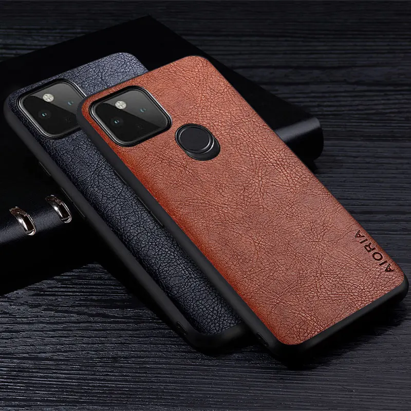 Litchi Leather Case For Google Pixel 5 4A 5A 5G 4 XL Premium Business Style Protective Back Cover For pixel 4a 5g phone case