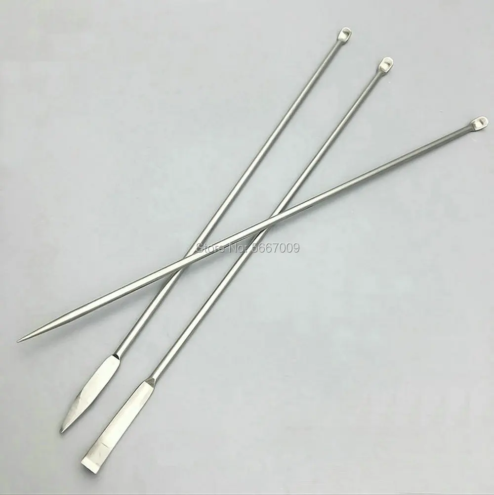 3*1/set 220mm Stainless steel medicinal small scraping spoon lab ladle for Laboratory