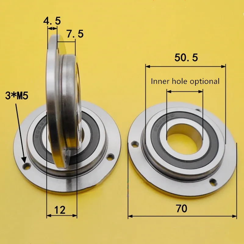 1 pz flangia cuscinetto F70/20 F70/22 F70/25-2RS dimensioni 20*22*25*70*12mm