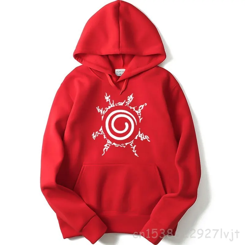 Hooded Pullover Fashion Anime Hoodie Streetwear Nine Tails Seal Printing Pullover Sweatshirt Hip Hop Hoodie Hoodies Men