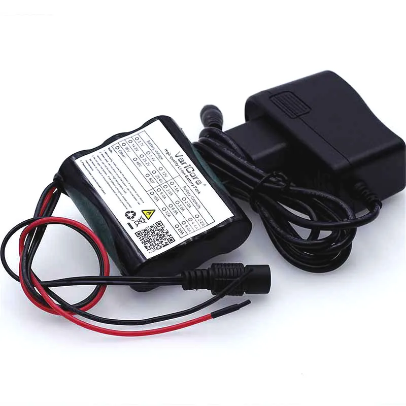 VariCore 12 V 2600 mAh 18650 Li-ion Bateria Recarregável para 35W Lâmpada LED Câmera CCTV 2.6A Baterias + Placa de Proteção