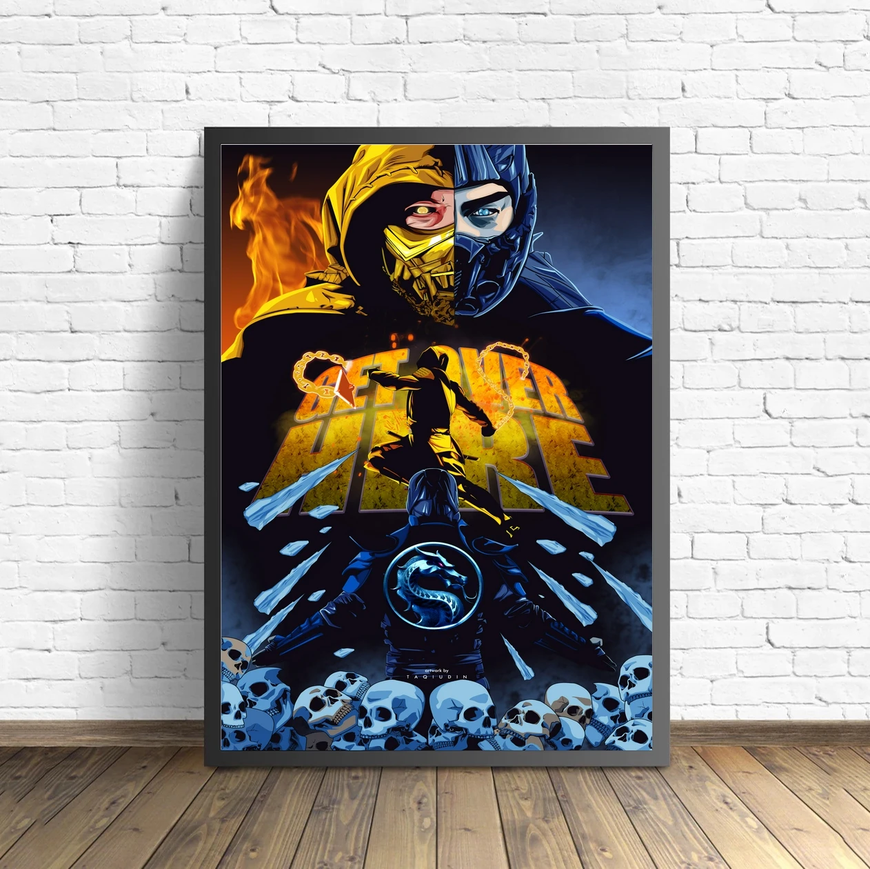 Mortal Kombat 2021 Movie Poster Canvas Picture Print Fan Art Modern Home Wall Painting Decoration (No Frame)