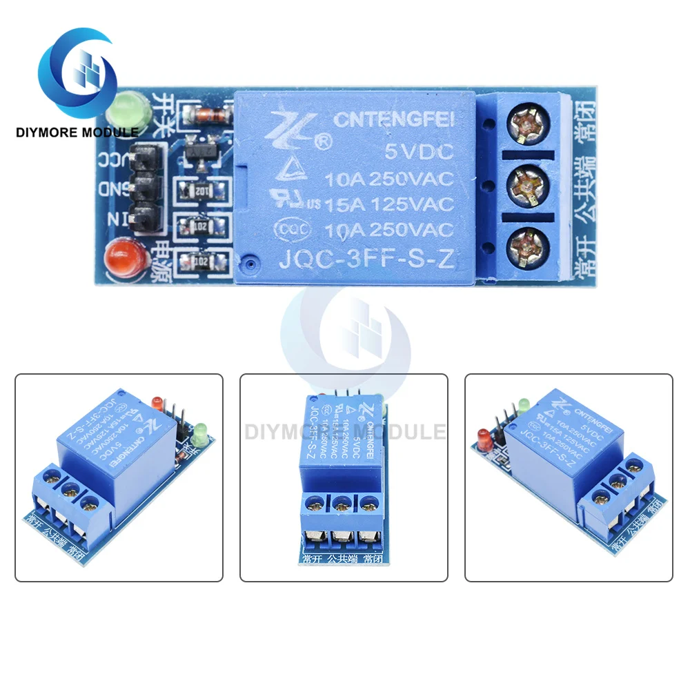 5V low level trigger One 1 Channel Relay Module interface Board Shield For Arduino PIC AVR DSP ARM MCU DC AC 220V