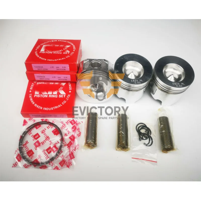 

Yanmar 3TN82L 3TN82E 3TN82T 3TN82 overhaul kit connecting rod oil water pump