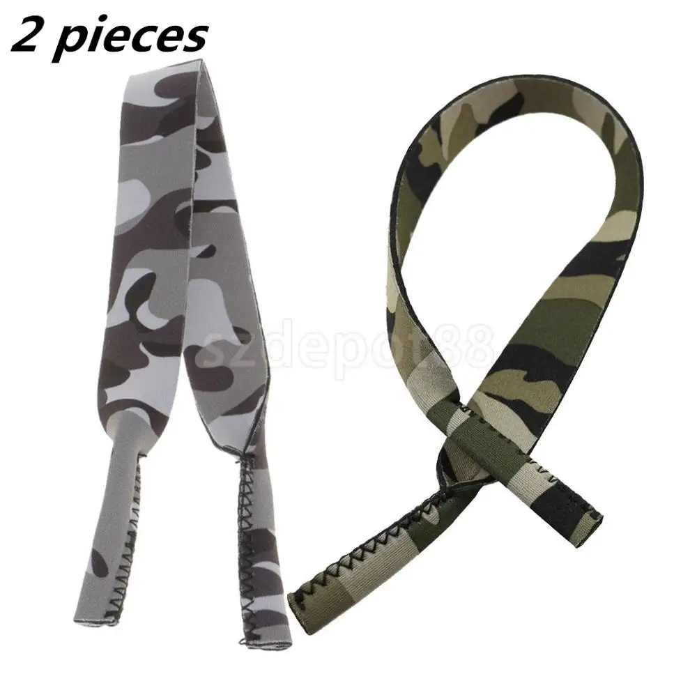 

2 pieces Camo Pattern Eyeglasses Lanyard Neck Cord Sunglasses Strap Band Sports Glasses Cord Eyewear Strap Eyeglass Chain