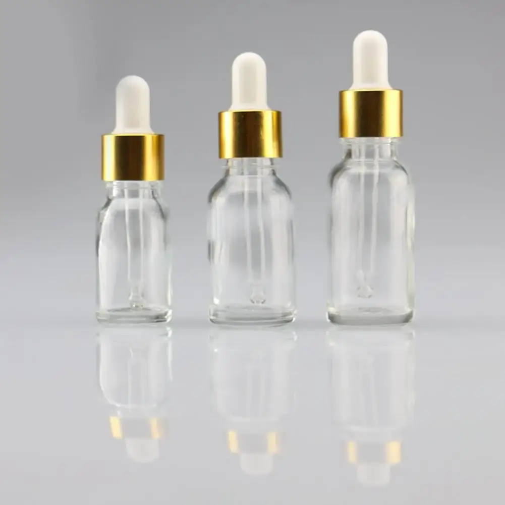 Mini 5ml-100ml Transparent Glass Reagent Liquid Empty Cosmetic Bottle