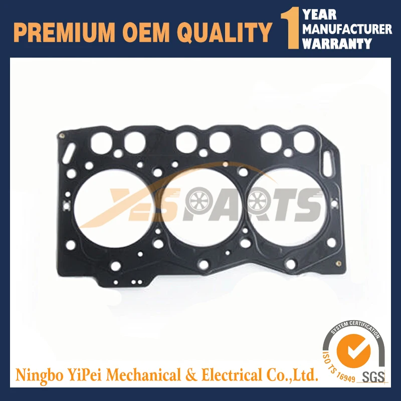 New 3TNA68 Cylinder Head Gasket For Yanmar Komatsu 3DE68E Engine