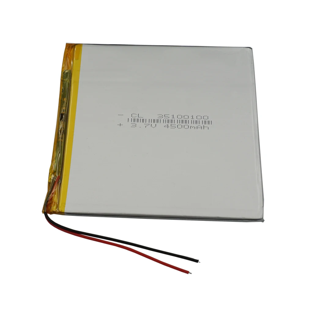 

3.7V 4500mAh 16.65Wh Rechargeable Li Lithium Battery 35100100 Lipo For GPS Notebook Power Bank Navigation Baby Monitor Tablet PC