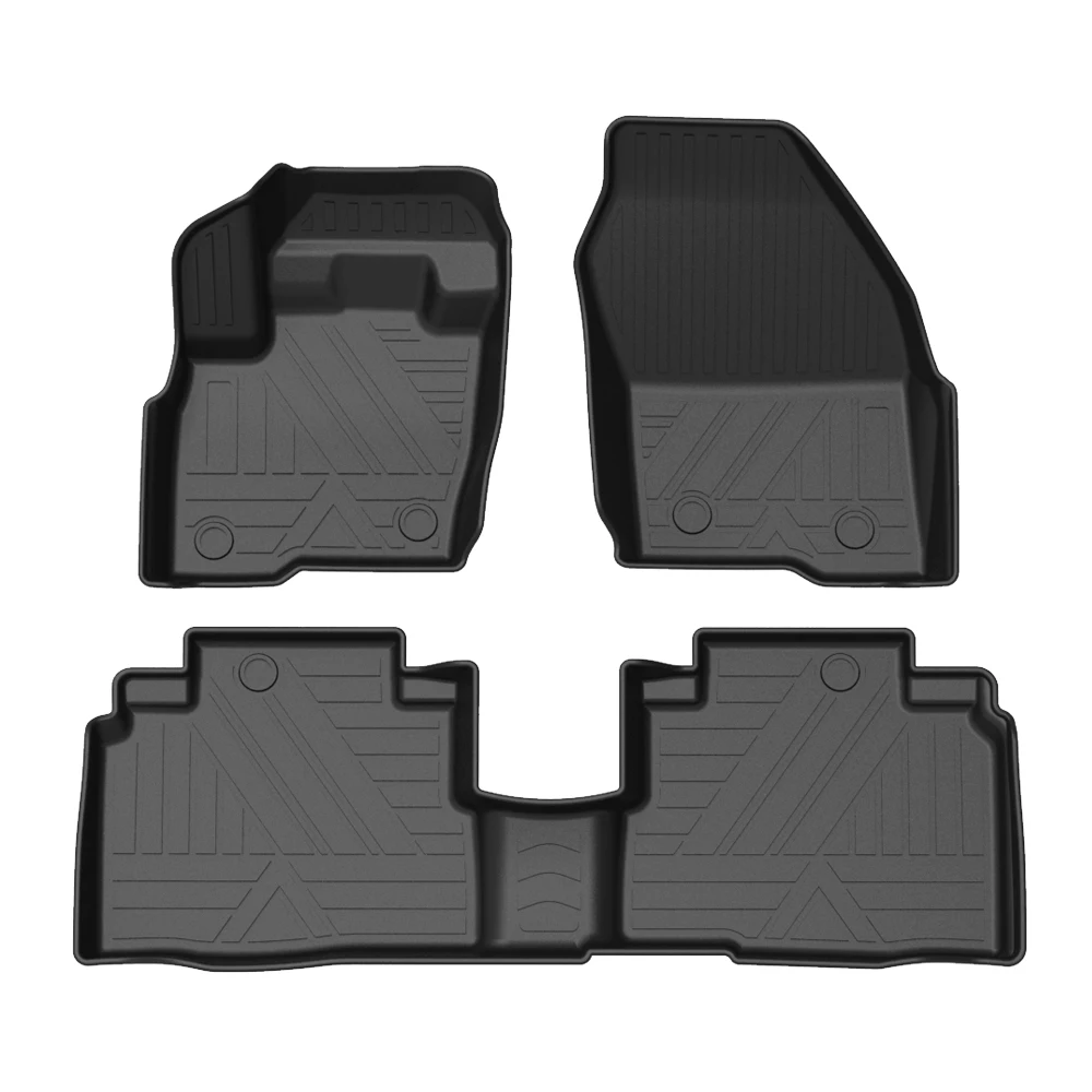 Fully Surrounded Foot Pad For Ford Edge 2015 2016 2017 2018 2019 2020Car Waterproof Non-Slip Rubber Floor Mat TPE Car Accessorie