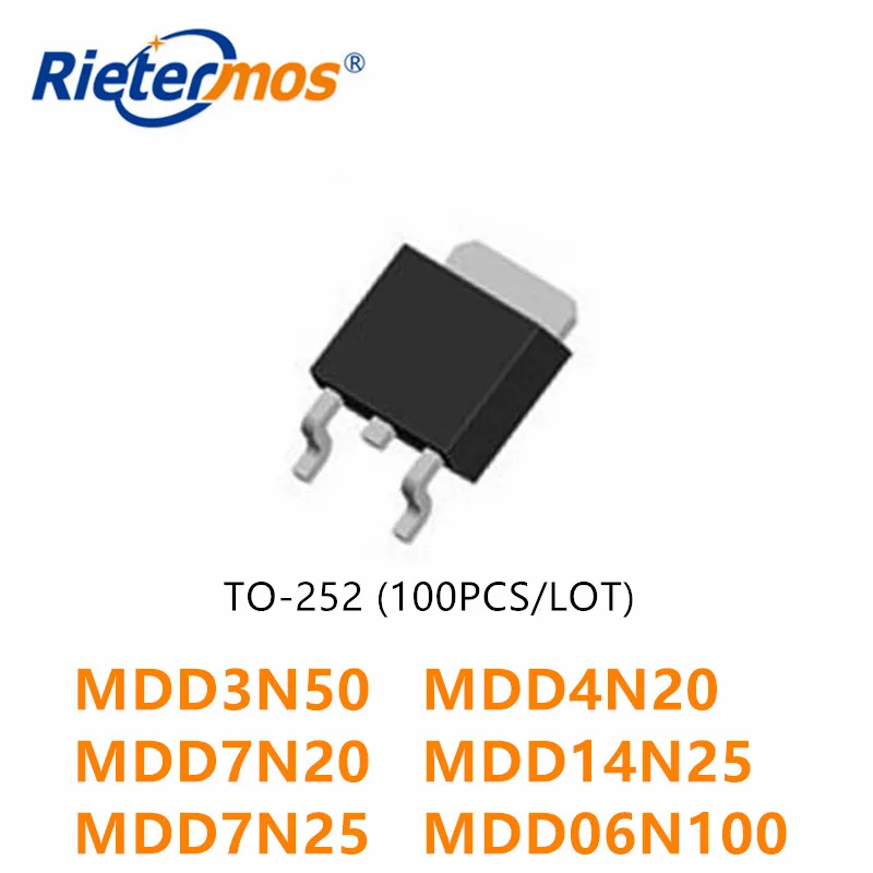 

100 шт MDD3N50GRH MDD3N50 MDD4N20YRH MDD4N20 MDD7N20CRH MDD7N20 MDD14N25CRH MDD14N25 MDD06N100RH mdd725n25rh-n25rh