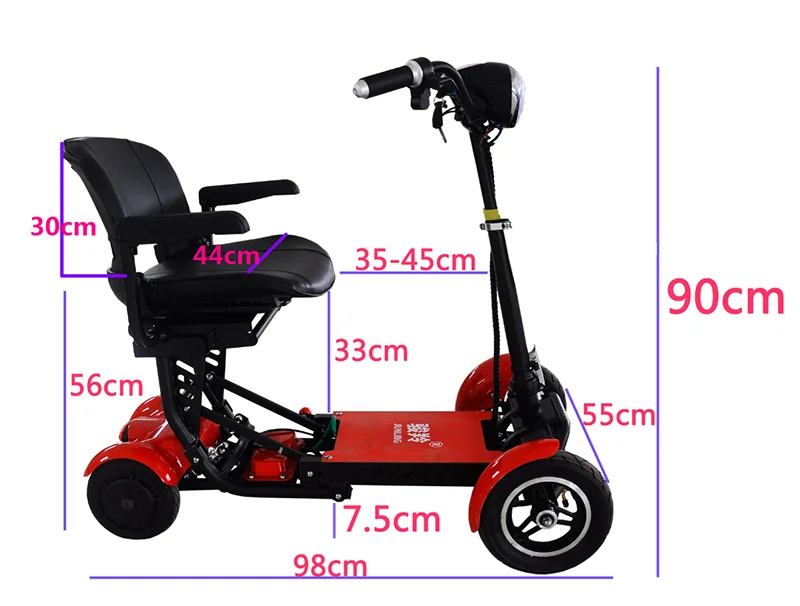 New foldable electric bike folding scooter exclusive design for old people and adults convenient for carrying out and put in car