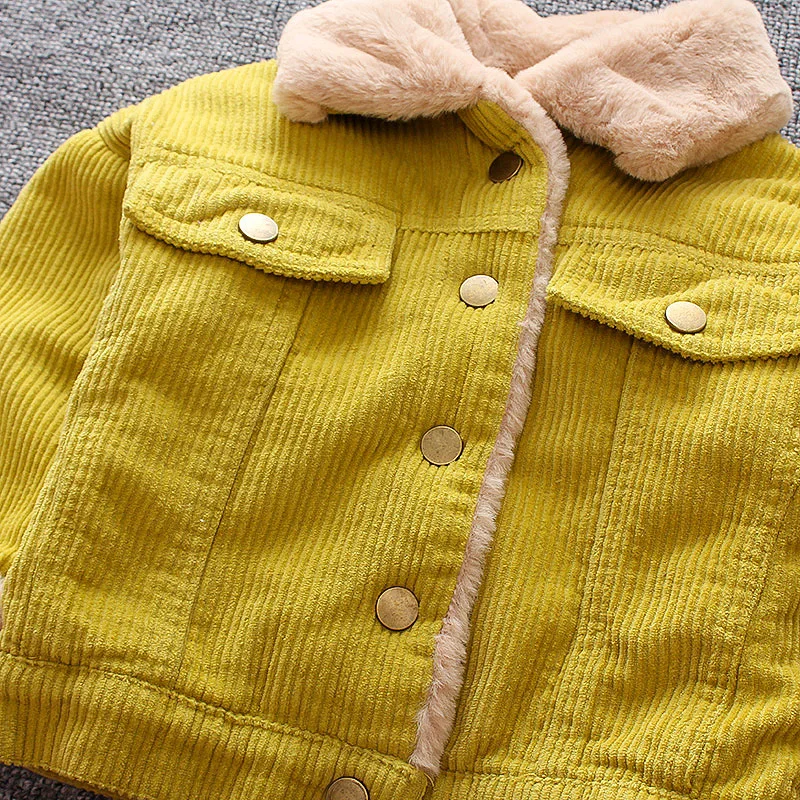 DIIMUU Plush Baby Boys Jacket Girls Coat Clothing Winter Kids Children Warm Outerwear Coats Toddler Boy Girl Tops Clothes