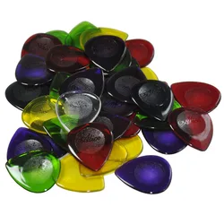 Lote de 100 púas de gota de agua estándar pesadas, colores mezclados para bajo de guitarra, 25mm x 30mm