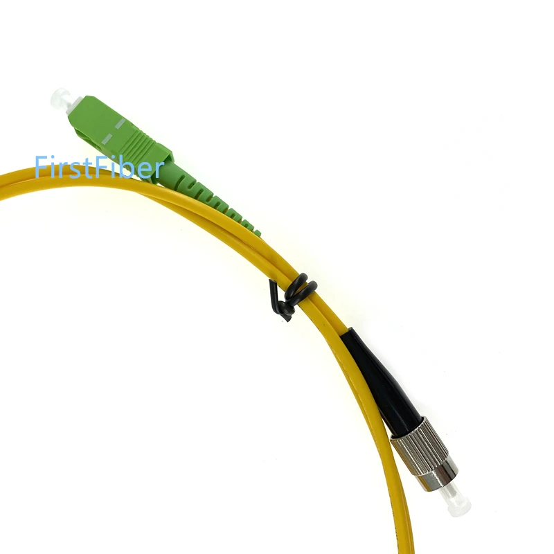 Cable de conexión de fibra FC/upc-sc/APC, cable de parche SC simplex de 3mm, G657A, modo único, 1m, 2m, 3m, 5m, 10m, 15m