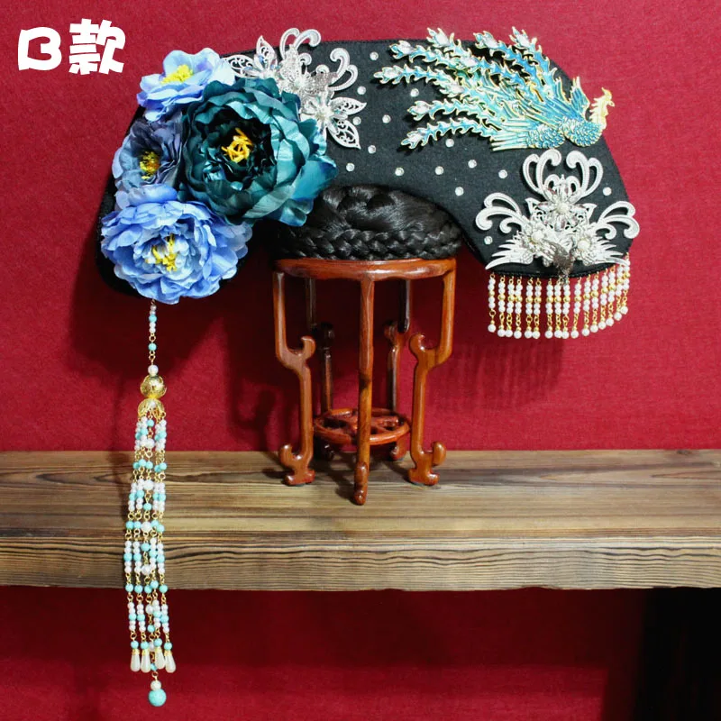 Ancient Chinese Qing Dynasty Empress Princess Hair Tiara QiTou Lachi Hair Piece for TV Play Legend of ZhenHuan Yanxi Palace Ruyi