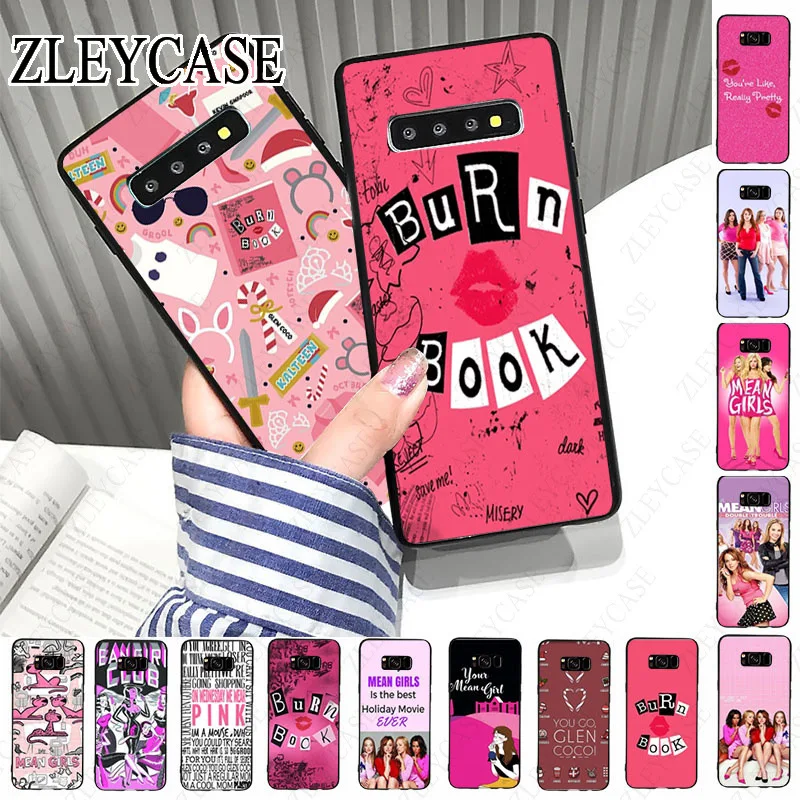 Burn Book Mean Girls Kiss Phone Cover For Samsung Galaxy S24ULTRA S23ULTRA S21FE S21+ S24+ S22ULTRA S20PLUS s20ULTRA S20FE case