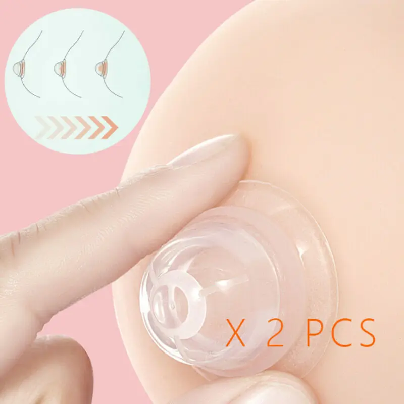 Pudcoco Brand Silicone Nipple Correction Niplette Welnove Nipple Shield Sucker Corrector Flat 2PCS Hot