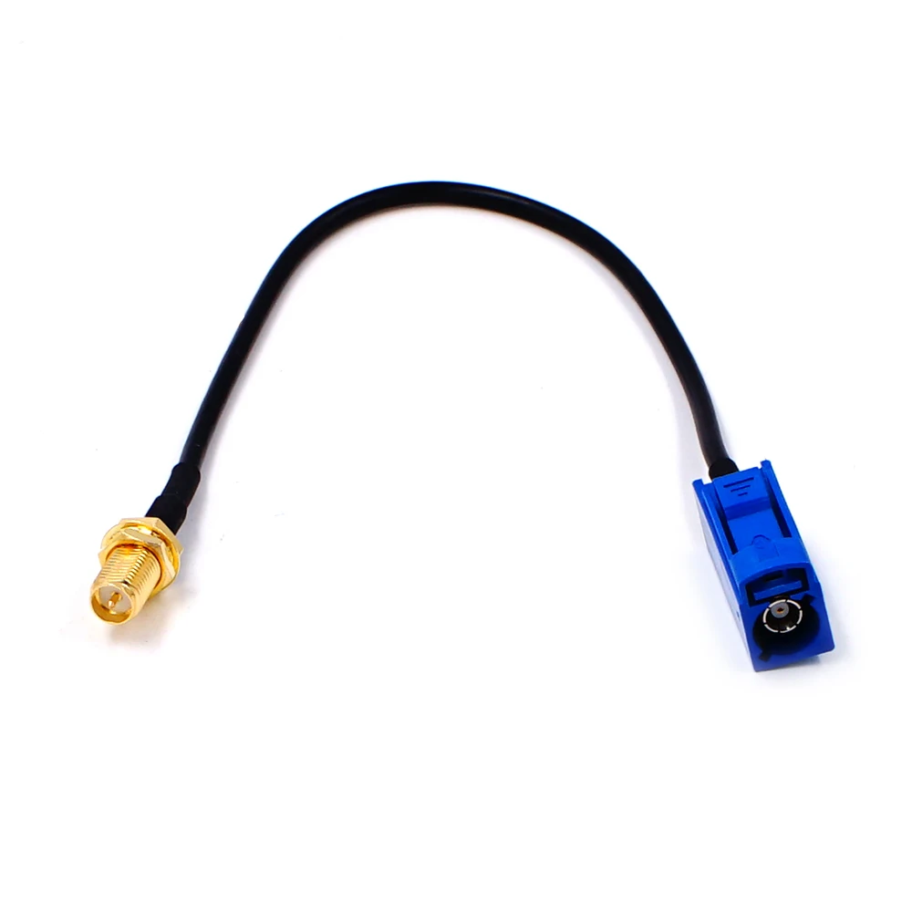 RP SMA Female to Fakra C Type Adapter Plug to GPS Antenna Extension Cable RG174 Pigtail