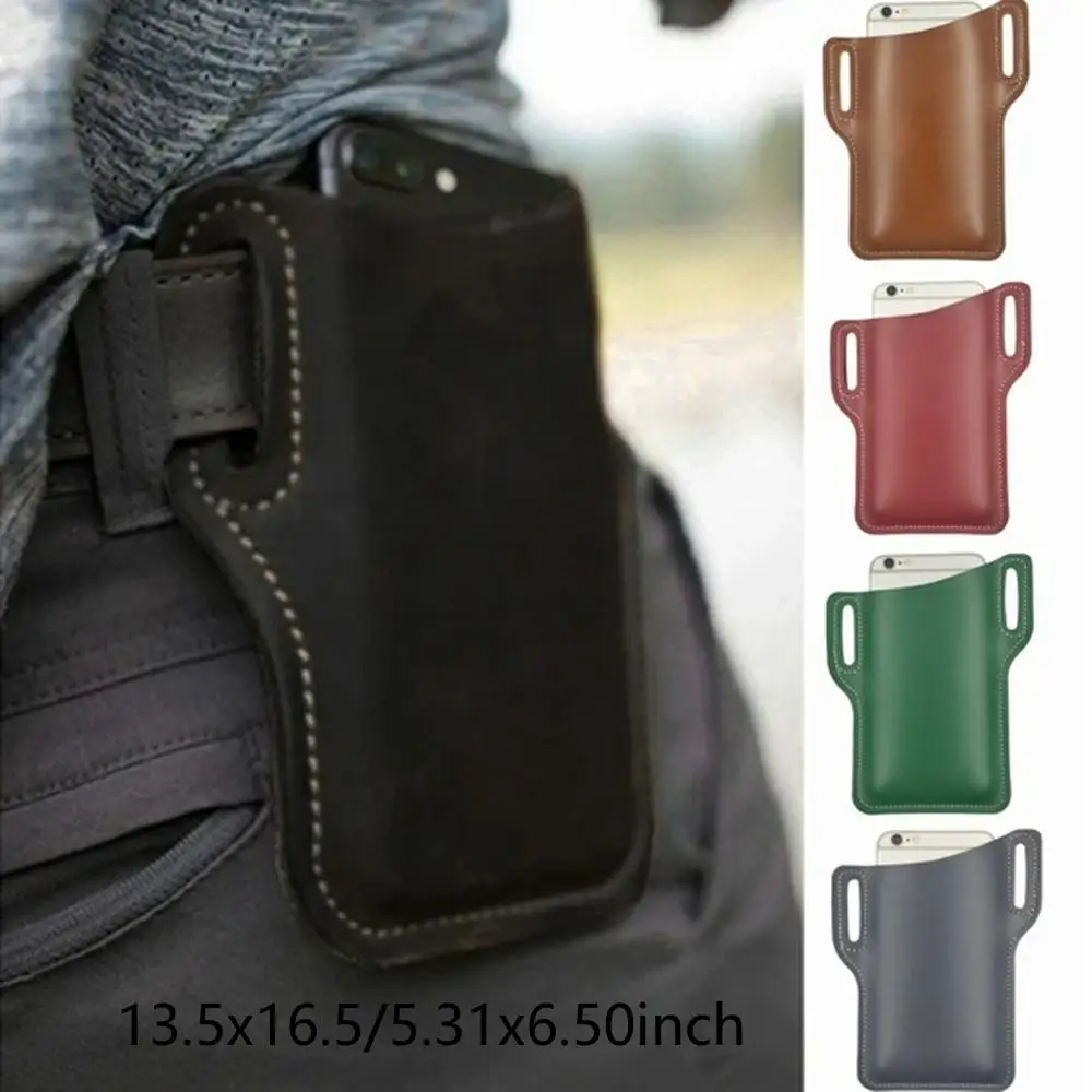 Mężczyźni skóra Vintage Pack talia saszetka do paska klip futerał na telefon podróż turystyka telefonu komórkowego etui na telefon torba na pas torebka