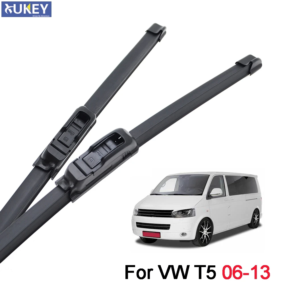 Xukey 2Pcs Front Windscreen Wiper Blades Set For VW Transporter Multivan California Caravelle T5 2007 2008 2009 2010 2011 2012