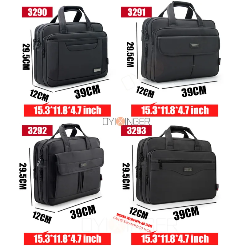 Men\'s Laptop Bags Large Capacity Single Shoulder Bag Fashion Business Men Briefcase Brand 15\