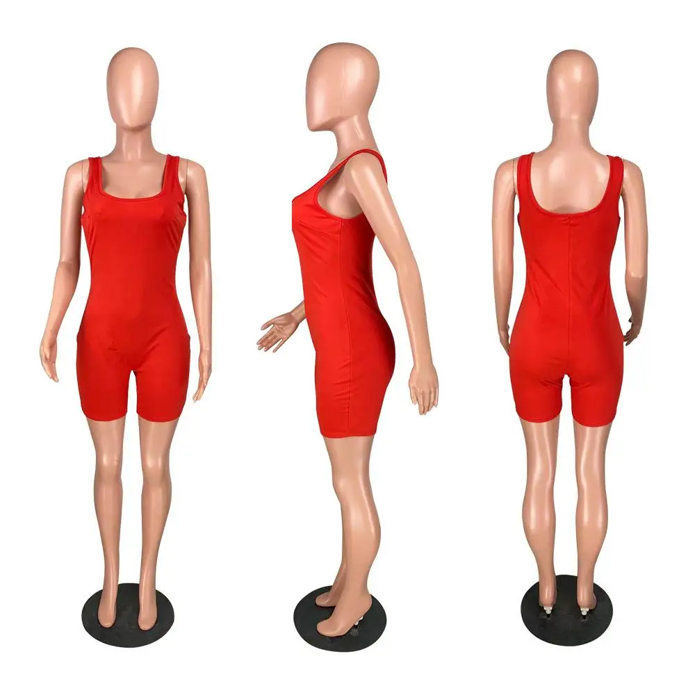 Strap Shorts Jumpsuit Bodycon Sexy Streetwear Fitness Sportswear 2021 Summer Clothes Lounge Wear Club Outfit Women Elegance