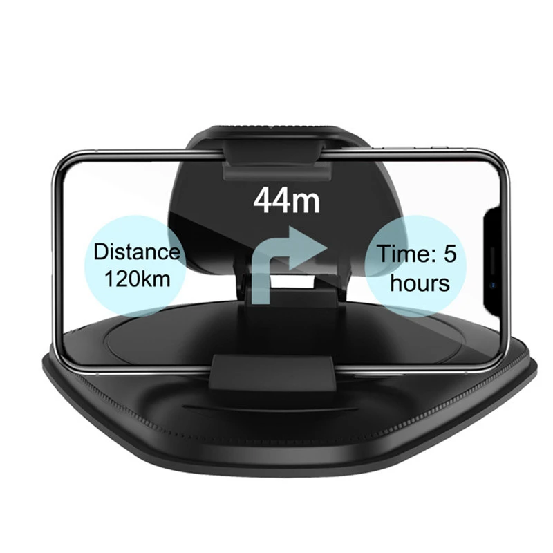 

Cellphone Car Holder 2021 PU Leather Pattern Navigation GPS Support Stand Hud Universal Dashboard For iPhone X Car Phone Holder