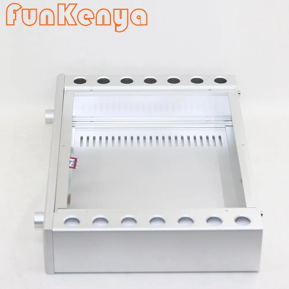 W321 H62 D230 CNC ماتي هيكل من الألومنيوم لتقوم بها بنفسك DAC فك Preamp حالة مكبر كهربائي إمدادات قذيفة سماعة أمبير مرحبا نهاية الضميمة