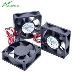 Ventilador de refrigeración ACP6020, 6cm, 60mm, 60x60x20mm, cc 5V, 12V, 24V, 2 pines, adecuado para chasis, fuente de alimentación, cargador, inversor
