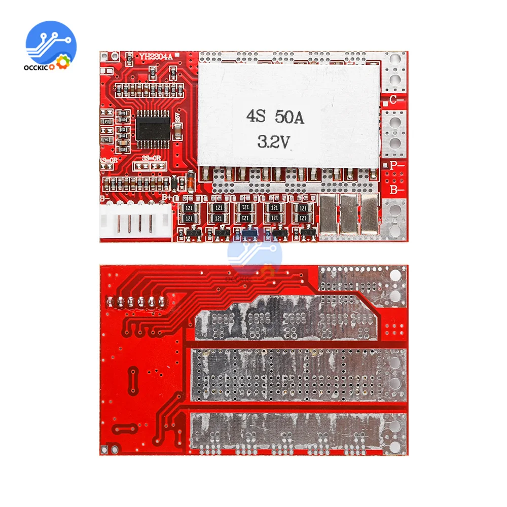 BMS 4S 5S 50A 18650 litio LiFePO4 scheda di protezione della carica delle celle della batteria 3.2V 3.7V BMS Balance per litio LiFePO4
