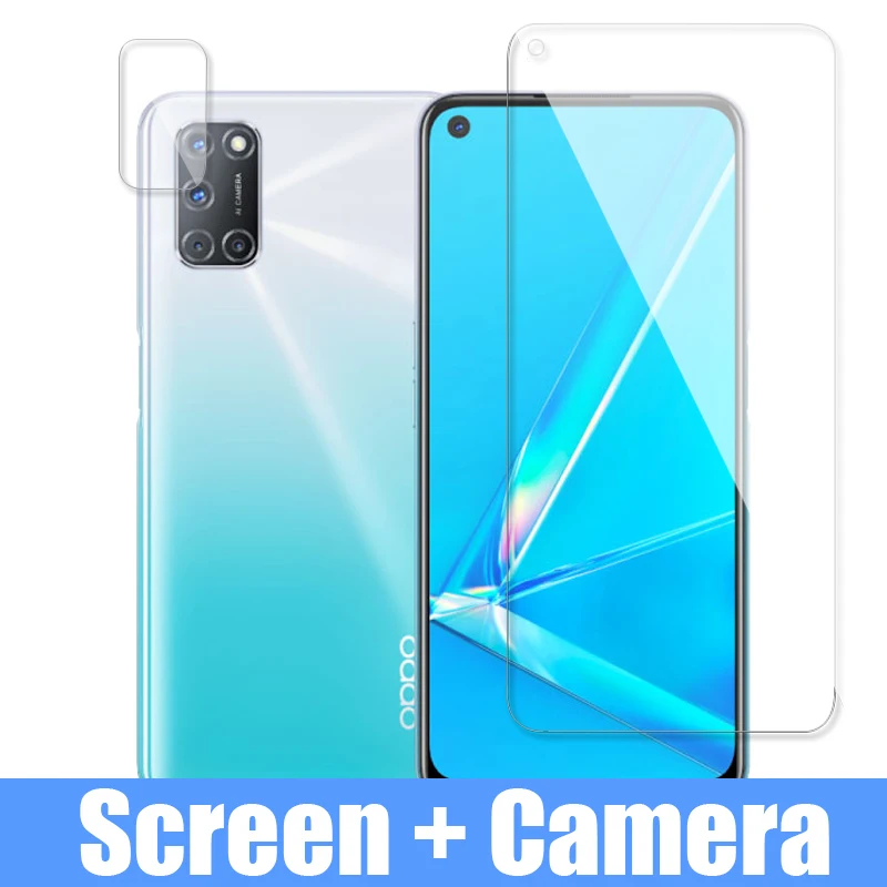 glass on for oppo a92 Tempered glass for oppoa92 screen protector + camera lens glass oppo a 92 92a a72 a52 52 72 safety film