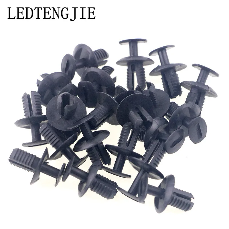 100pcs Car Fasteners Fender Card Buckle / Leaf Board Lined With Card Clips  Leaf Plate Fixed Buckle Car Accessories For BMW Benz