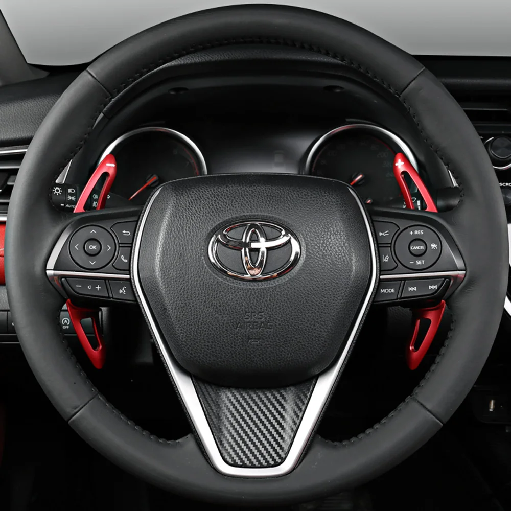 Paddle Shifter For Toyota RAV4 Camry Corolla Crown Avalon Hybrid GR XSE 2019 Car Steering Wheel DSG Extender Sticker Accessories