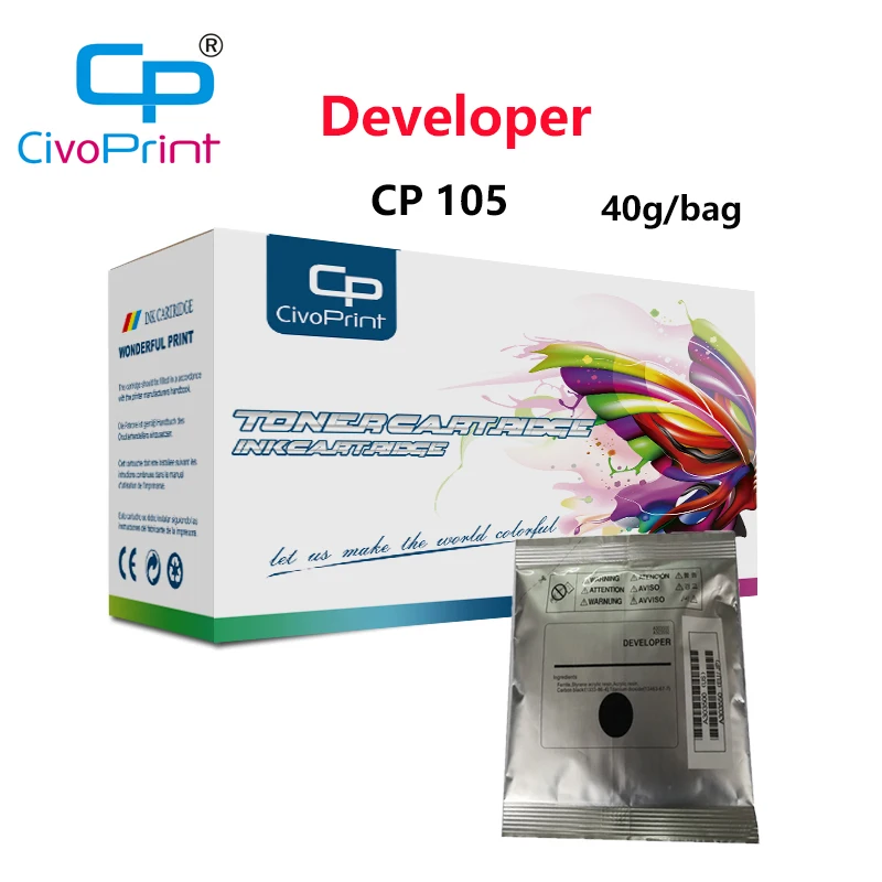 Civoprint compatible CP 105 Developer For Xerox CP105B CP205B CM205B  CM205F 105F developer